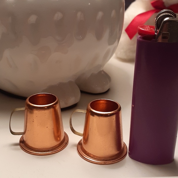 Miniature Handmade Copper Beer Steins - Picture 4 of 4